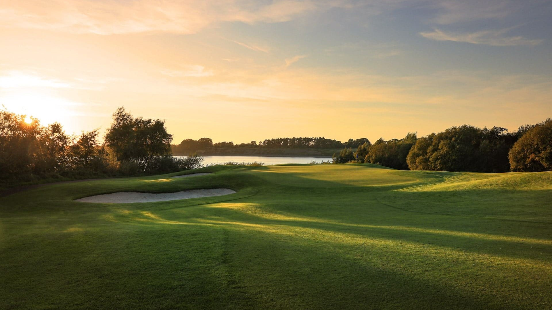 Tulfarris hotel golf resort green sunset  